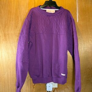 Cannery Row Purple Sweater 80s/90s Vintage Size LT